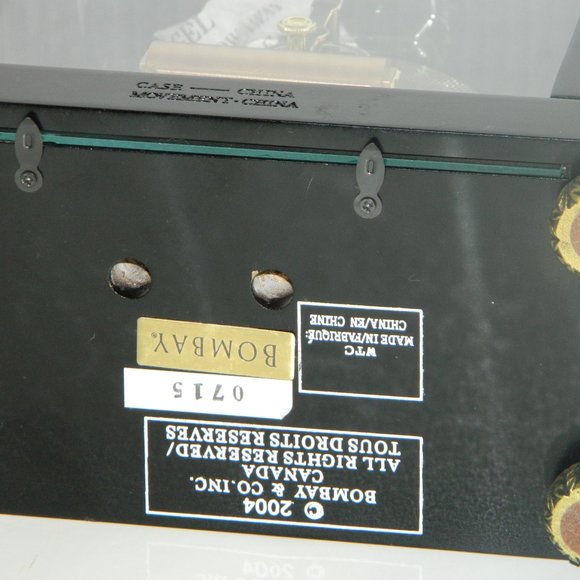 Bombay 2004 Mohogany Wood Floating Quartz Sync Clock - Picture 15 of 17